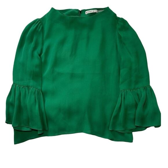 Alice + Olivia Bernice Top in Juniper - Picture 1 of 12